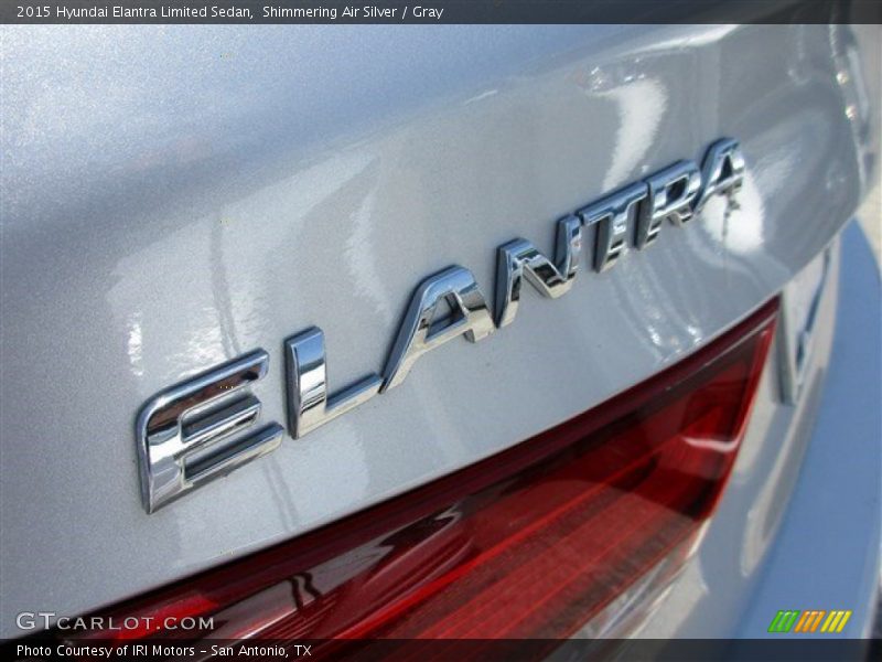 Shimmering Air Silver / Gray 2015 Hyundai Elantra Limited Sedan