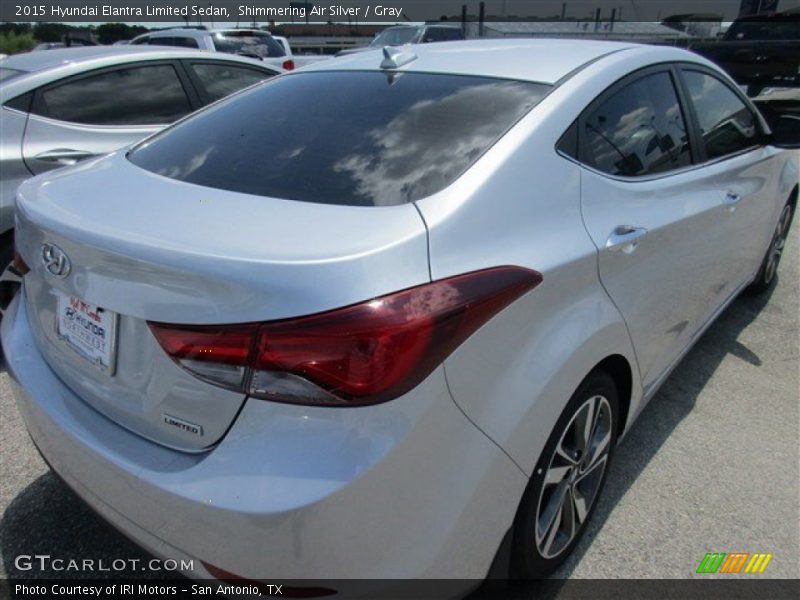 Shimmering Air Silver / Gray 2015 Hyundai Elantra Limited Sedan