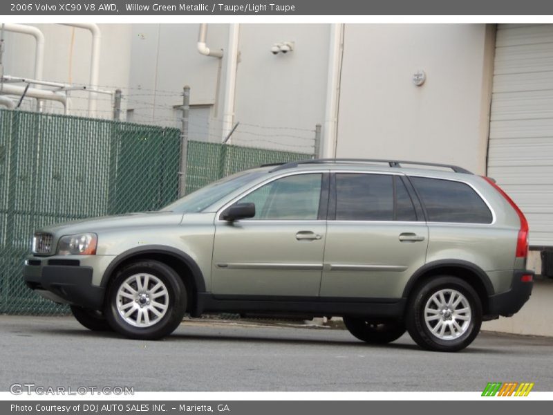 Willow Green Metallic / Taupe/Light Taupe 2006 Volvo XC90 V8 AWD