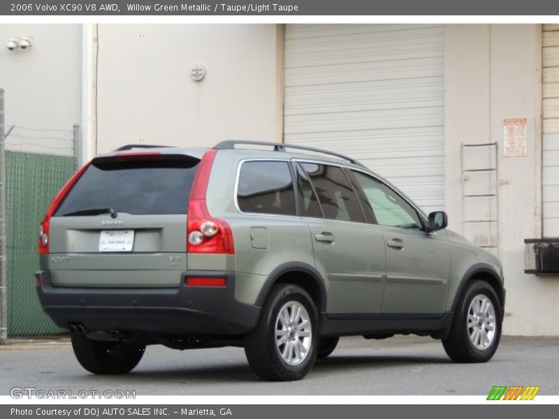 Willow Green Metallic / Taupe/Light Taupe 2006 Volvo XC90 V8 AWD