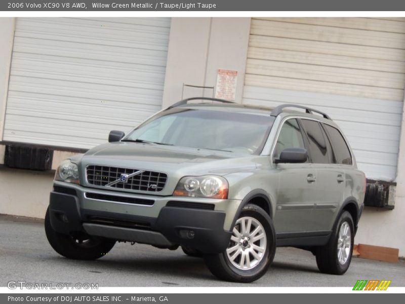 Willow Green Metallic / Taupe/Light Taupe 2006 Volvo XC90 V8 AWD