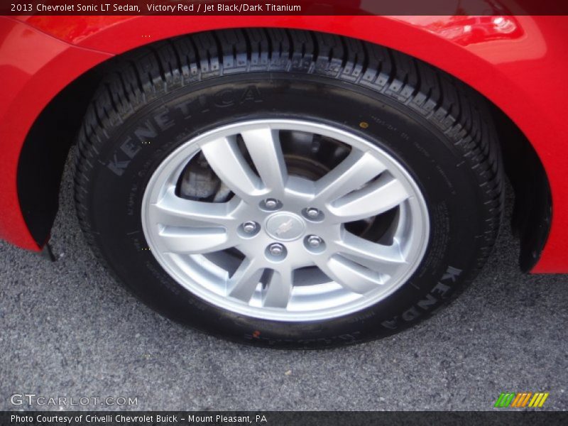 Victory Red / Jet Black/Dark Titanium 2013 Chevrolet Sonic LT Sedan