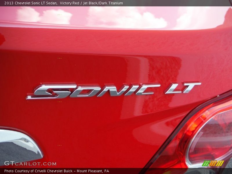 Victory Red / Jet Black/Dark Titanium 2013 Chevrolet Sonic LT Sedan