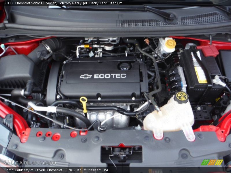 Victory Red / Jet Black/Dark Titanium 2013 Chevrolet Sonic LT Sedan
