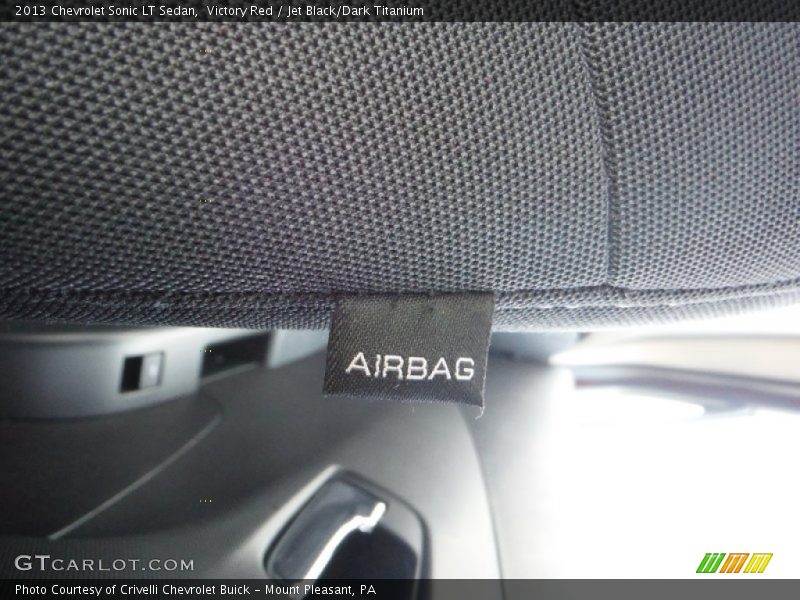 Victory Red / Jet Black/Dark Titanium 2013 Chevrolet Sonic LT Sedan