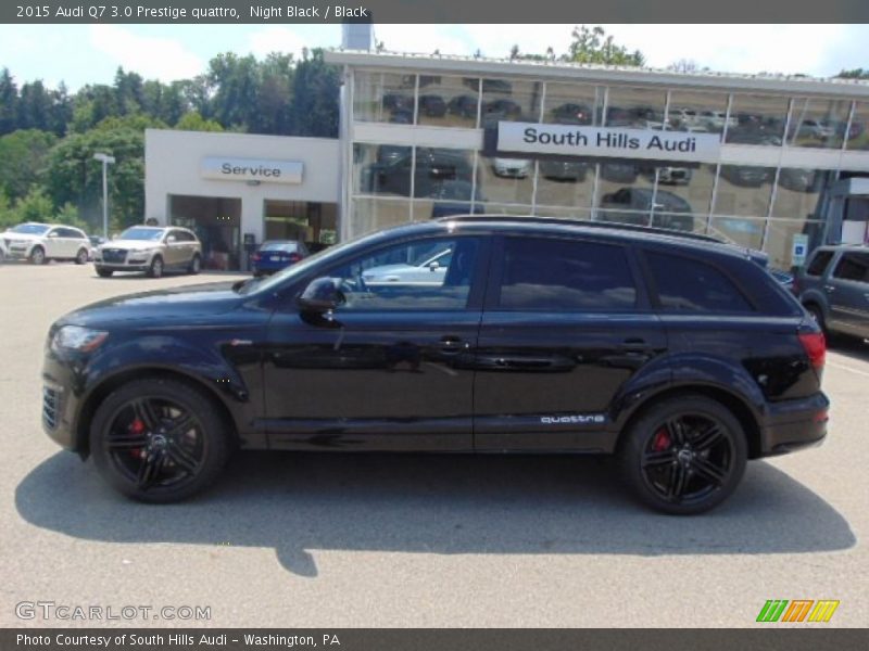 Night Black / Black 2015 Audi Q7 3.0 Prestige quattro