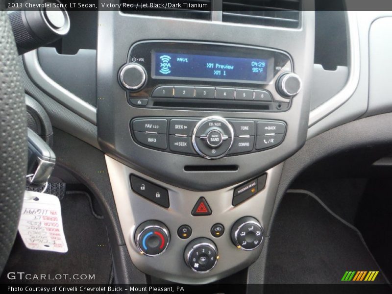 Victory Red / Jet Black/Dark Titanium 2013 Chevrolet Sonic LT Sedan