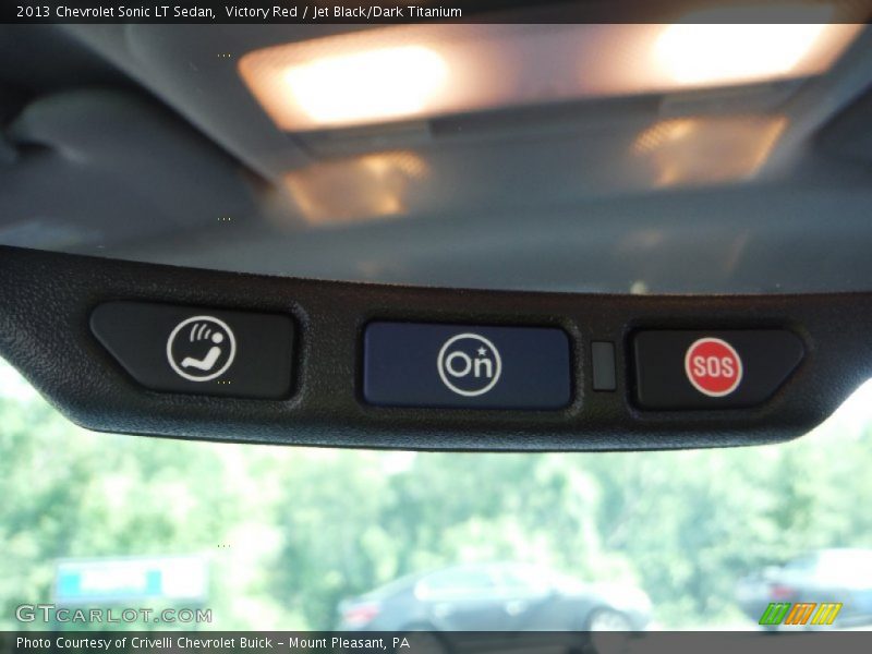 Victory Red / Jet Black/Dark Titanium 2013 Chevrolet Sonic LT Sedan