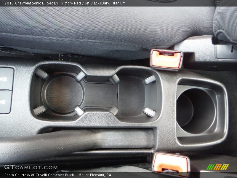 Victory Red / Jet Black/Dark Titanium 2013 Chevrolet Sonic LT Sedan