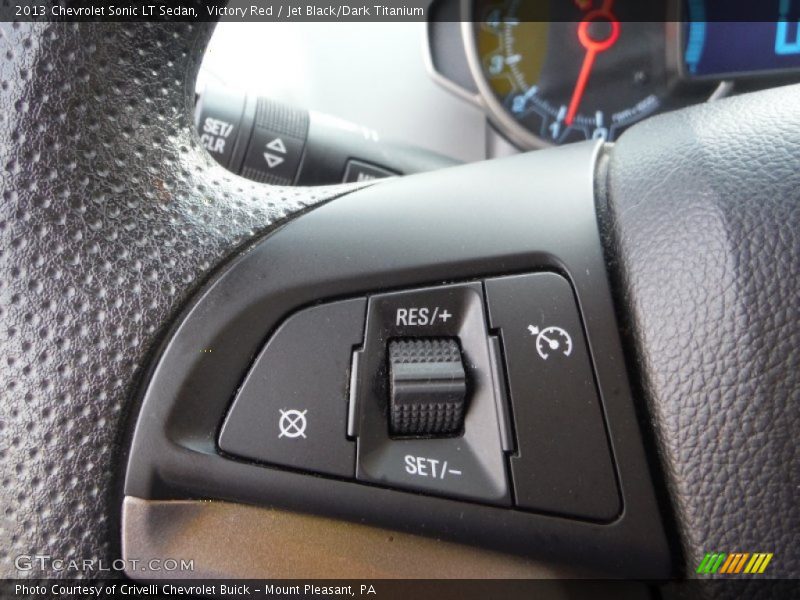 Victory Red / Jet Black/Dark Titanium 2013 Chevrolet Sonic LT Sedan