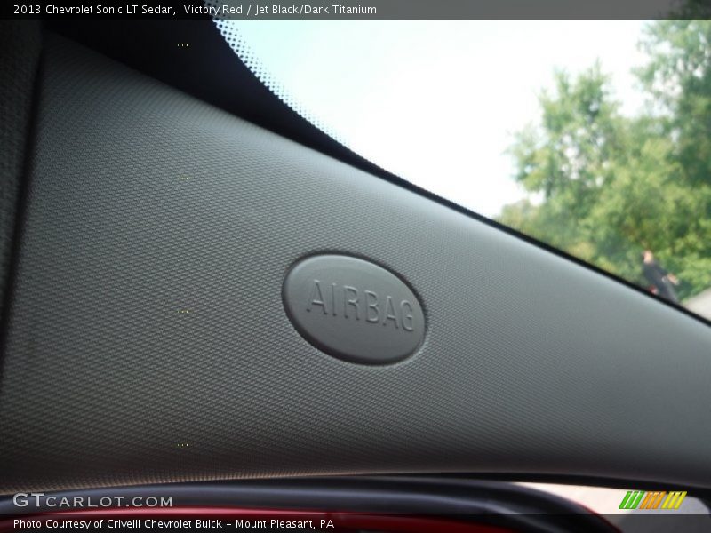 Victory Red / Jet Black/Dark Titanium 2013 Chevrolet Sonic LT Sedan
