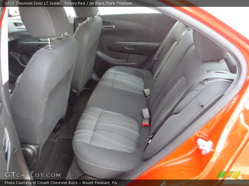 Victory Red / Jet Black/Dark Titanium 2013 Chevrolet Sonic LT Sedan