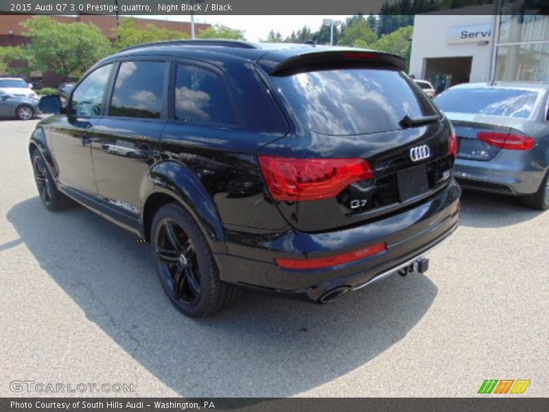 Night Black / Black 2015 Audi Q7 3.0 Prestige quattro