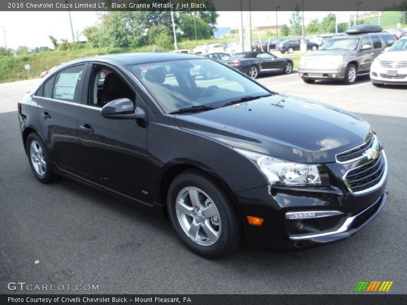 Black Granite Metallic / Jet Black 2016 Chevrolet Cruze Limited LT