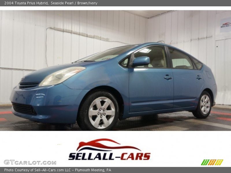 Seaside Pearl / Brown/Ivory 2004 Toyota Prius Hybrid