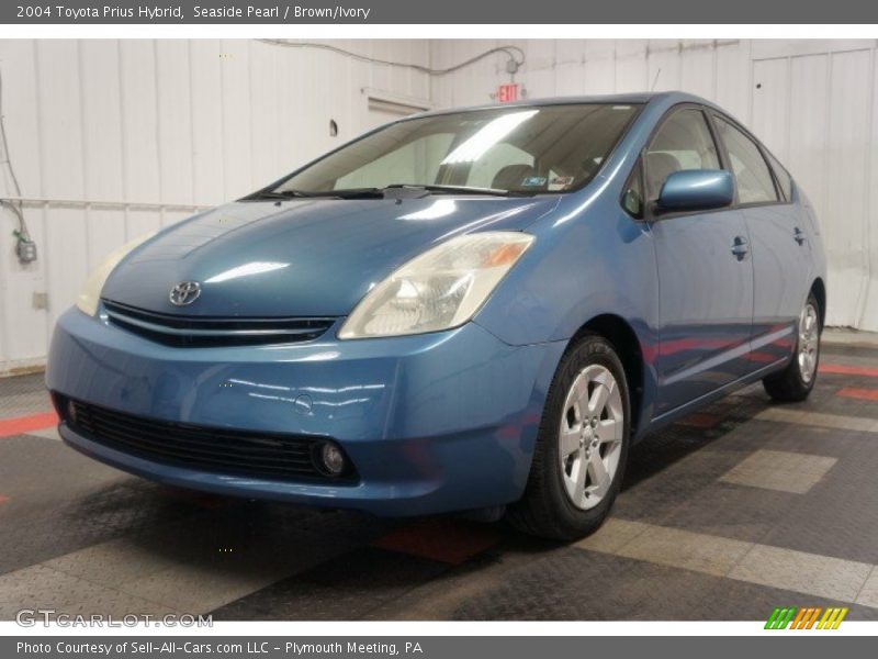 Seaside Pearl / Brown/Ivory 2004 Toyota Prius Hybrid
