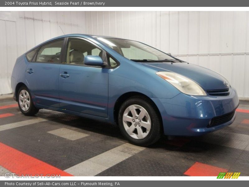 Seaside Pearl / Brown/Ivory 2004 Toyota Prius Hybrid