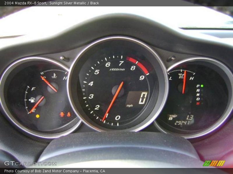 Sunlight Silver Metallic / Black 2004 Mazda RX-8 Sport