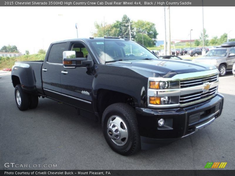 Front 3/4 View of 2015 Silverado 3500HD High Country Crew Cab Dual Rear Wheel 4x4
