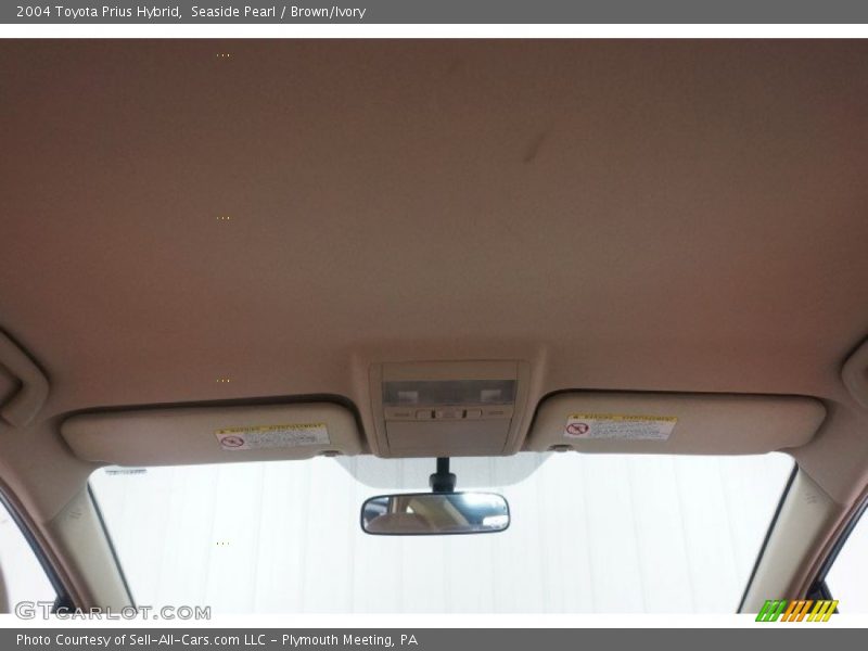 Seaside Pearl / Brown/Ivory 2004 Toyota Prius Hybrid