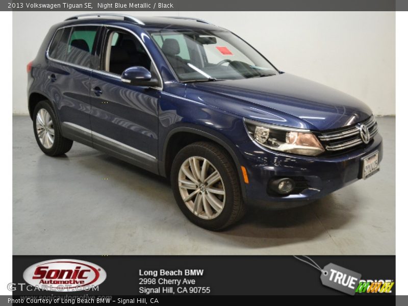 Night Blue Metallic / Black 2013 Volkswagen Tiguan SE