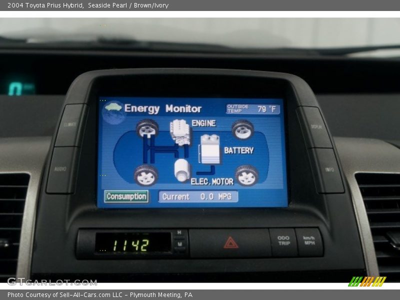 Seaside Pearl / Brown/Ivory 2004 Toyota Prius Hybrid