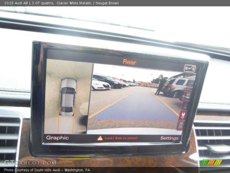 Glacier White Metallic / Nougat Brown 2016 Audi A8 L 3.0T quattro