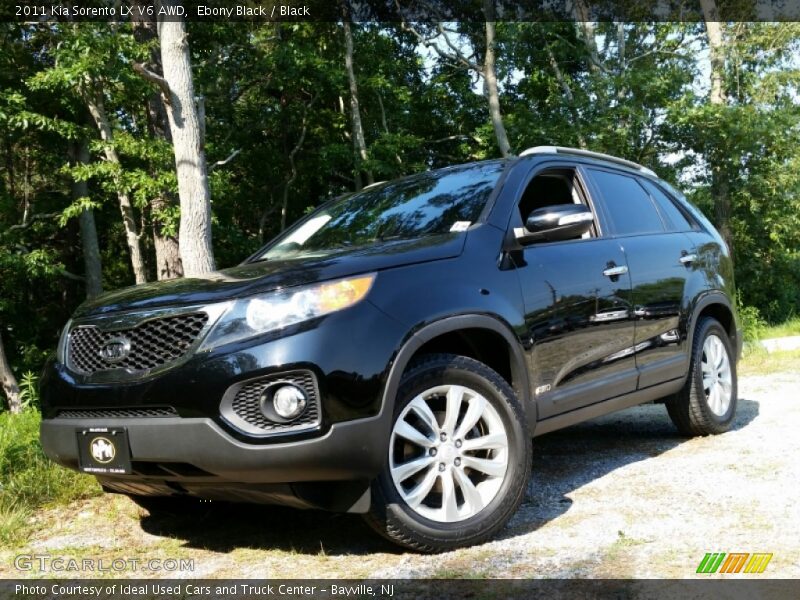 Ebony Black / Black 2011 Kia Sorento LX V6 AWD