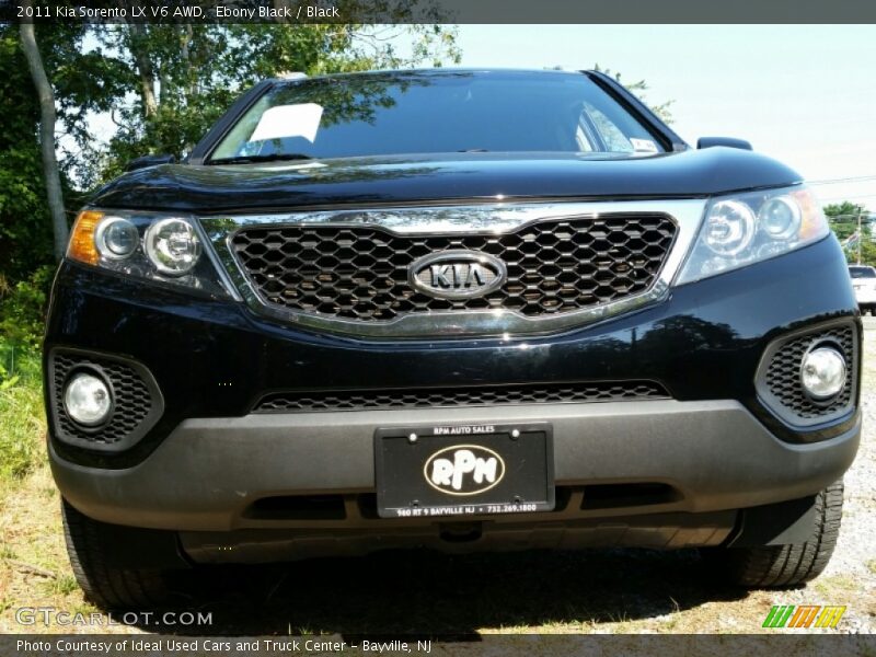 Ebony Black / Black 2011 Kia Sorento LX V6 AWD