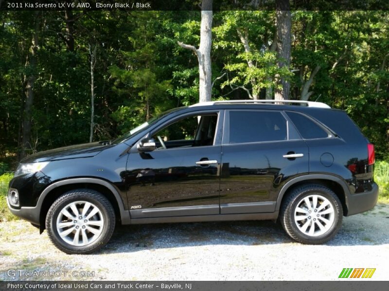 Ebony Black / Black 2011 Kia Sorento LX V6 AWD