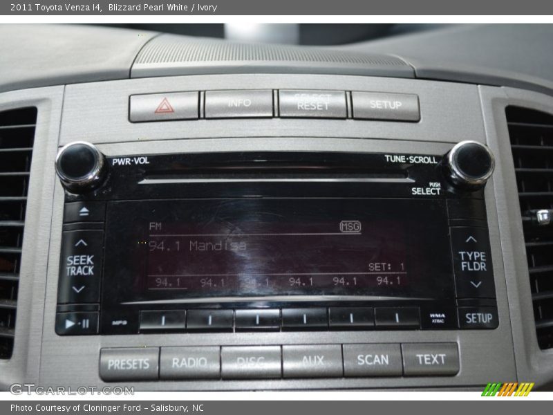 Blizzard Pearl White / Ivory 2011 Toyota Venza I4
