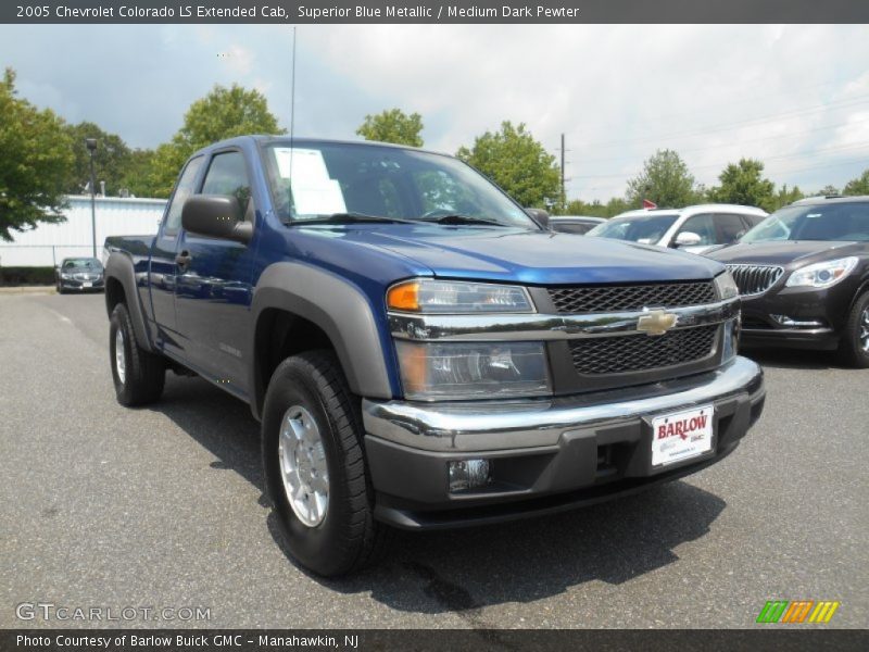 Superior Blue Metallic / Medium Dark Pewter 2005 Chevrolet Colorado LS Extended Cab