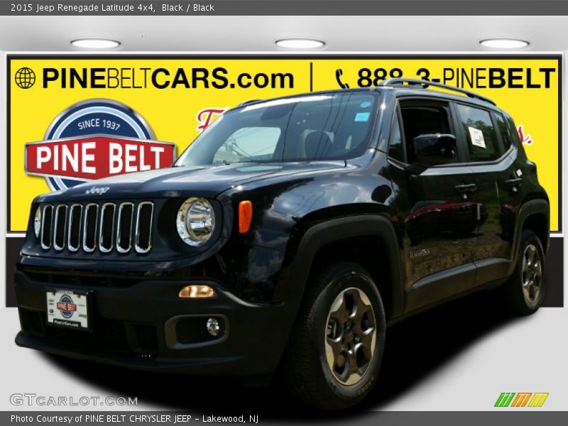 Black / Black 2015 Jeep Renegade Latitude 4x4