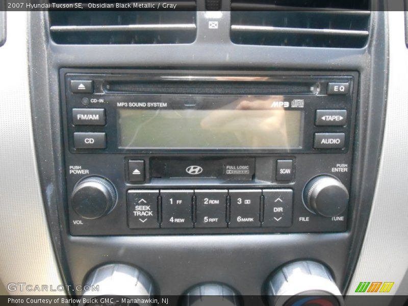 Obsidian Black Metallic / Gray 2007 Hyundai Tucson SE