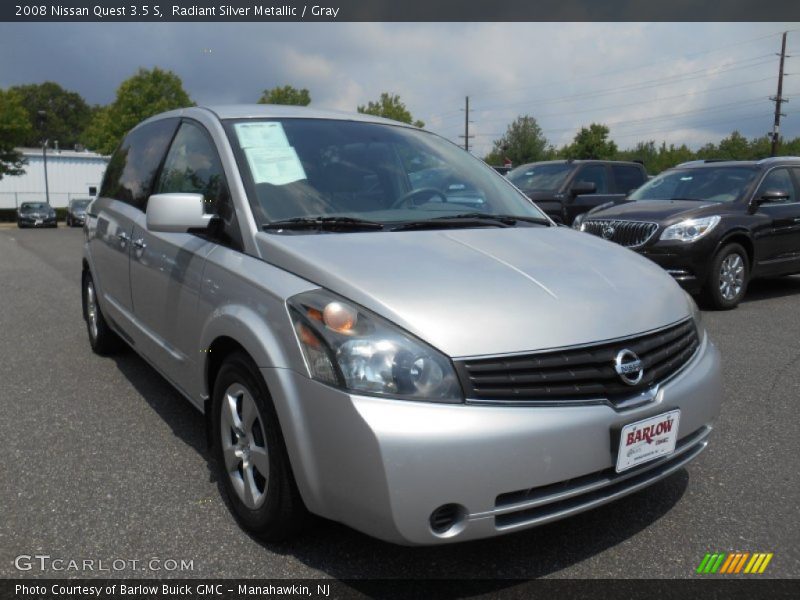 Radiant Silver Metallic / Gray 2008 Nissan Quest 3.5 S