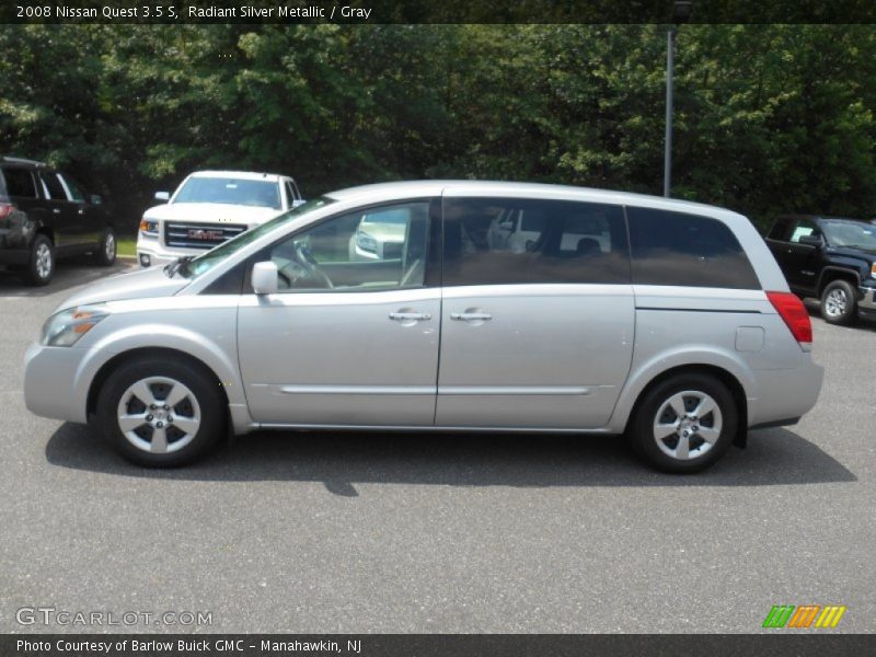 Radiant Silver Metallic / Gray 2008 Nissan Quest 3.5 S