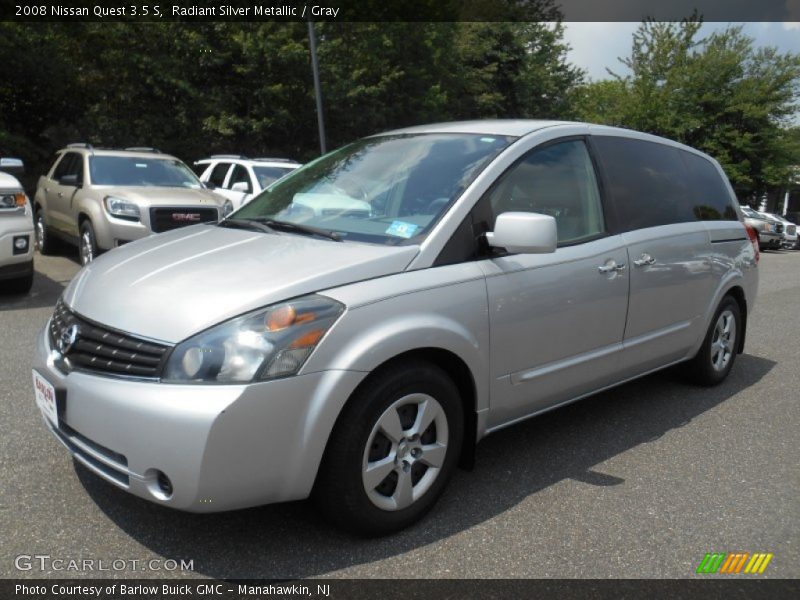 Radiant Silver Metallic / Gray 2008 Nissan Quest 3.5 S