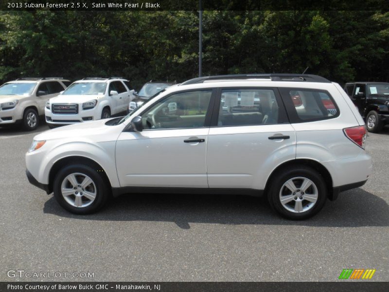 Satin White Pearl / Black 2013 Subaru Forester 2.5 X