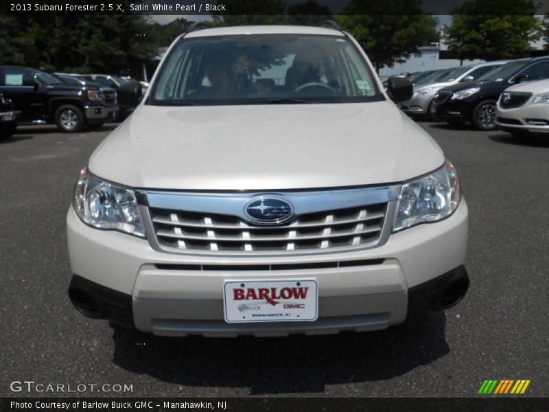 Satin White Pearl / Black 2013 Subaru Forester 2.5 X