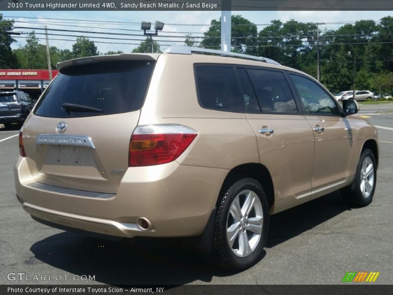 Sandy Beach Metallic / Sand Beige 2010 Toyota Highlander Limited 4WD