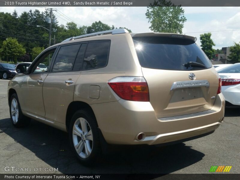 Sandy Beach Metallic / Sand Beige 2010 Toyota Highlander Limited 4WD