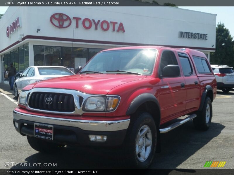 Radiant Red / Charcoal 2004 Toyota Tacoma V6 Double Cab 4x4