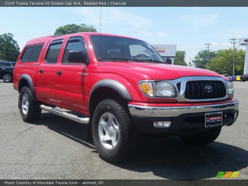 Radiant Red / Charcoal 2004 Toyota Tacoma V6 Double Cab 4x4