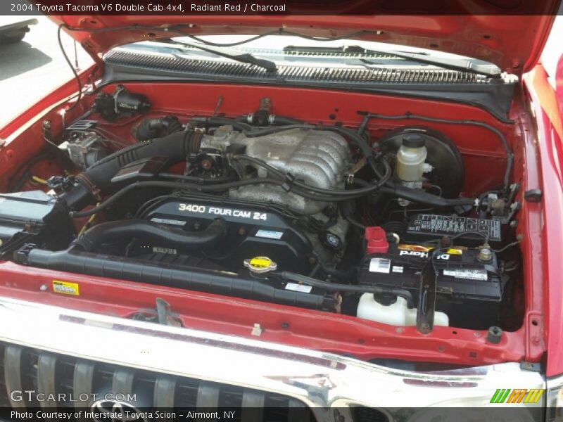 Radiant Red / Charcoal 2004 Toyota Tacoma V6 Double Cab 4x4