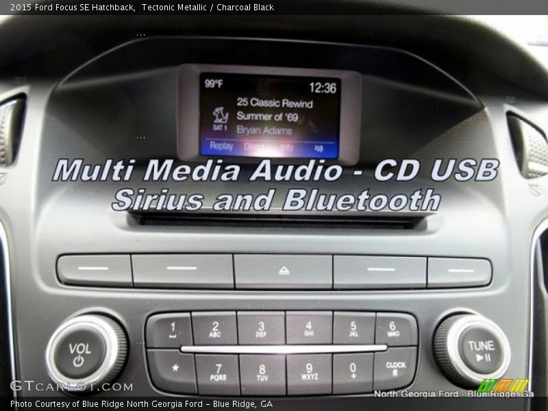 Tectonic Metallic / Charcoal Black 2015 Ford Focus SE Hatchback
