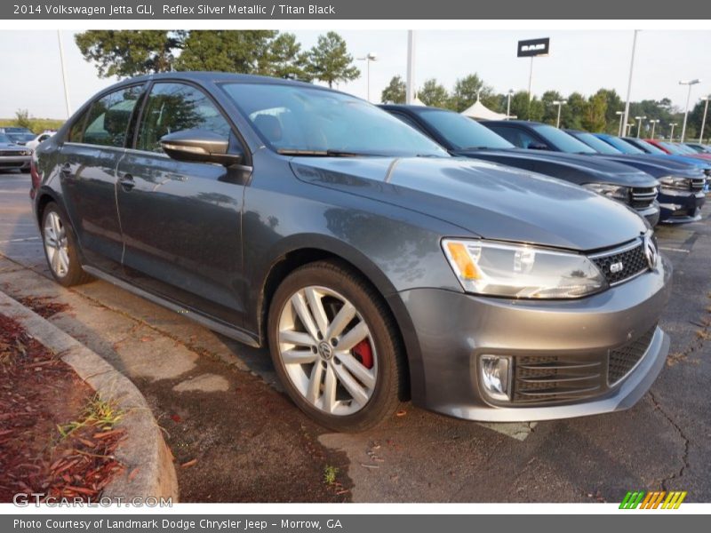 Reflex Silver Metallic / Titan Black 2014 Volkswagen Jetta GLI