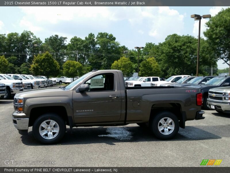 Brownstone Metallic / Jet Black 2015 Chevrolet Silverado 1500 LT Regular Cab 4x4