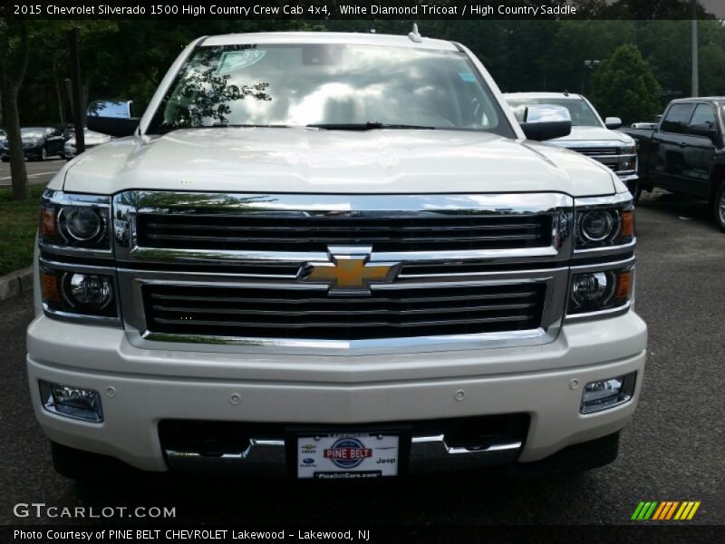 White Diamond Tricoat / High Country Saddle 2015 Chevrolet Silverado 1500 High Country Crew Cab 4x4