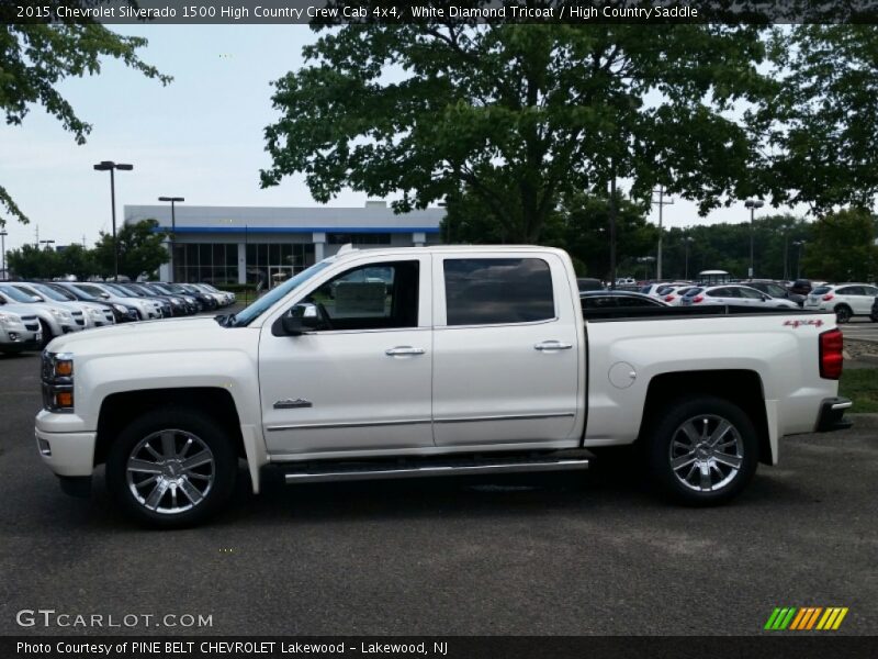 White Diamond Tricoat / High Country Saddle 2015 Chevrolet Silverado 1500 High Country Crew Cab 4x4