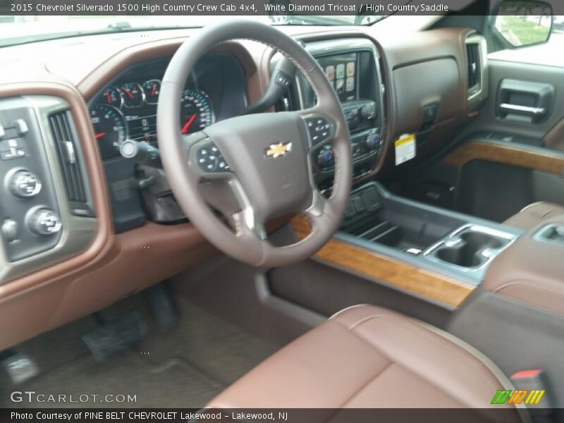 White Diamond Tricoat / High Country Saddle 2015 Chevrolet Silverado 1500 High Country Crew Cab 4x4